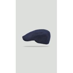 Pony Flat cap in plain wool and cashmere | Herman Belgium