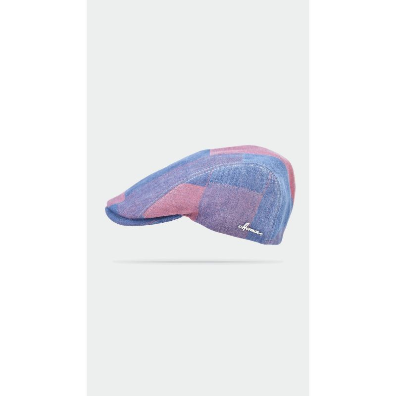 SAAVO Casquette plate en toile de jeans | Herman Belgium