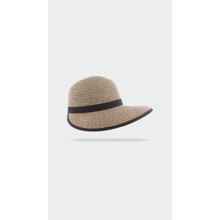 ALMERIA Sewn paper straw cap with mottled | Herman Belgium