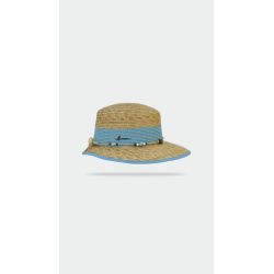 ARI Casquette en paille Casquette bicolore en paille naturelle et en paille papier | Herman Belgium