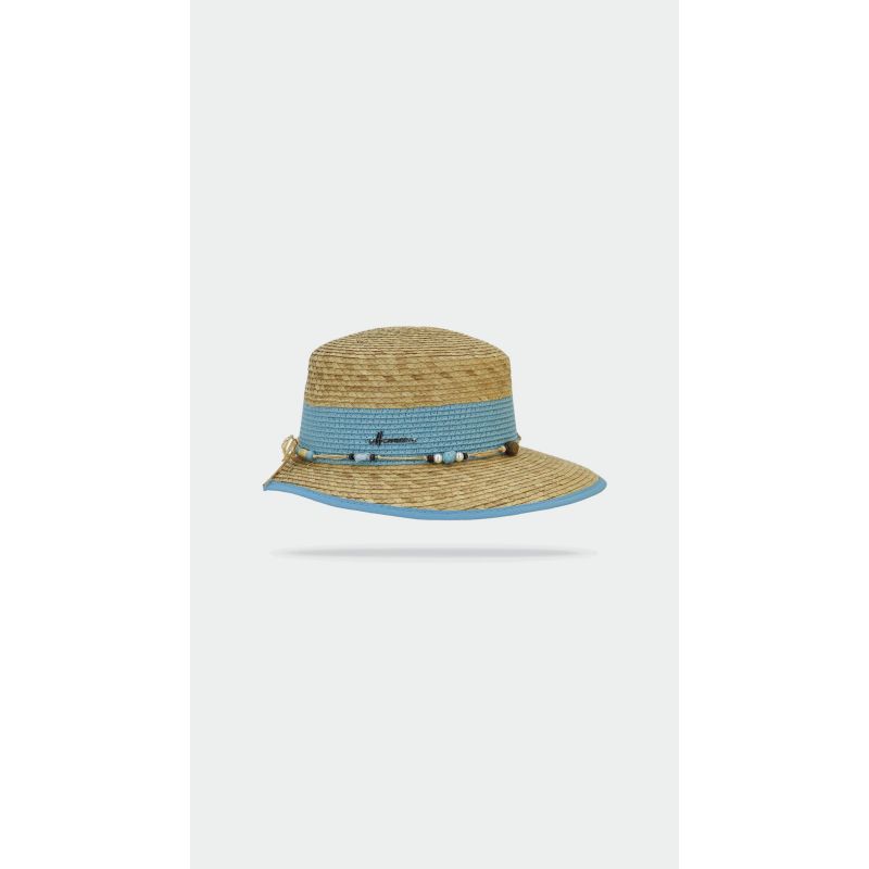 ARI Casquette en paille Casquette bicolore en paille naturelle et en paille papier | Herman Belgium