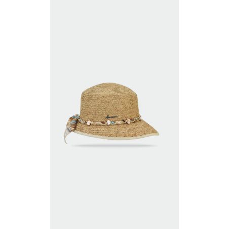 LUCINA Casquette en paille raphia naturelle | Herman Belgium