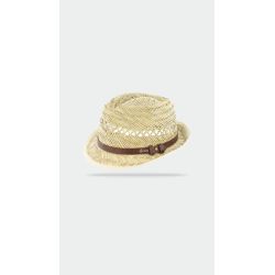 PEPPER Chapeau paille naturelle verte + | Herman Belgium