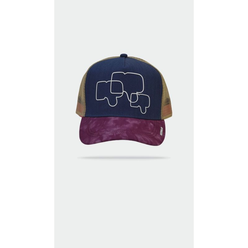 ROWAN Casquette baseball multicolore avec mesh | Herman Belgium