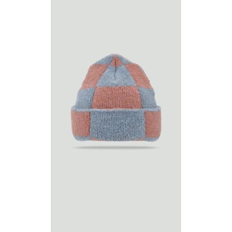 AMIA Bonnet adulte en damier bicolore | Herman Belgium