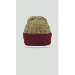 DAVARA Bonnet adulte torsadé maille fine | Herman Belgium