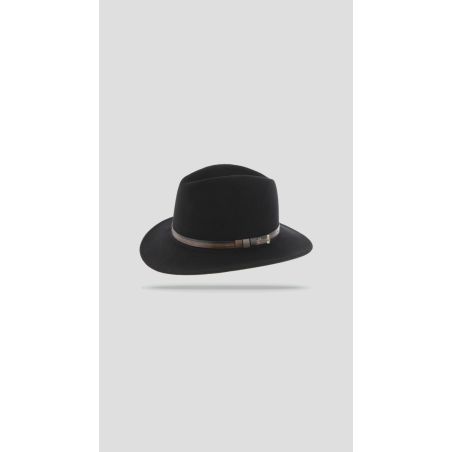 MAC CARTHY grote hoed met rechte rand van effen | Herman Belgium