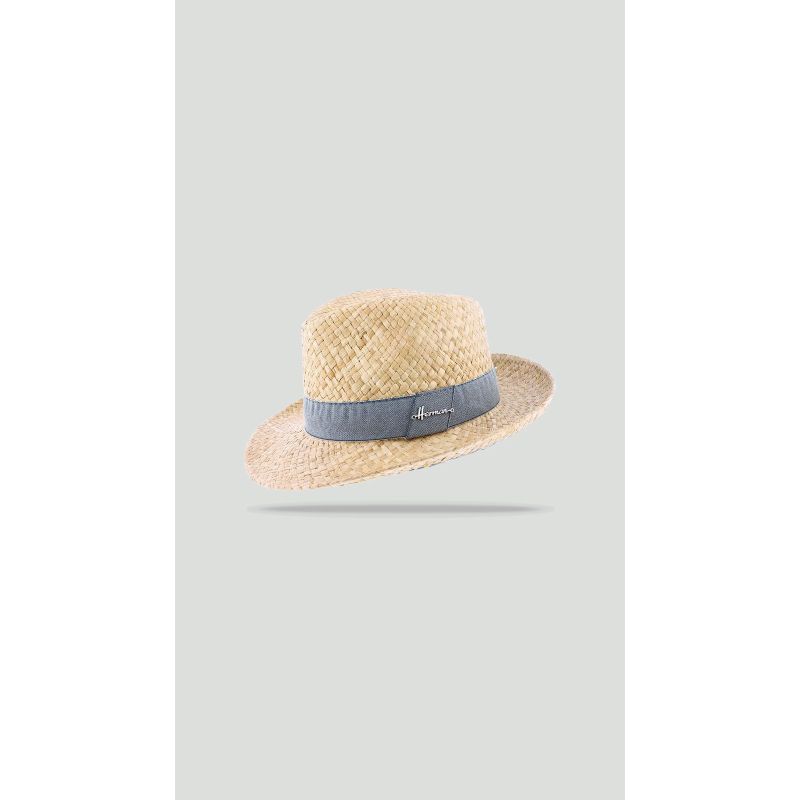 TULUM Chapeau grand bord en paille raphia | Herman Belgium