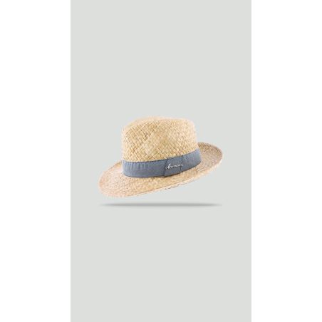 TULUM Chapeau grand bord en paille raphia | Herman Belgium