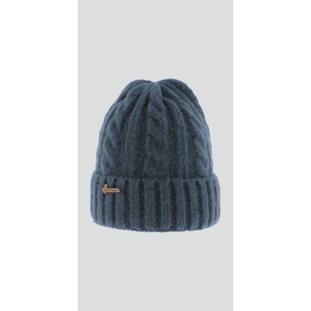 EDMOND 135 Bonnet adulte torsadé uni avec revers | Herman Belgium