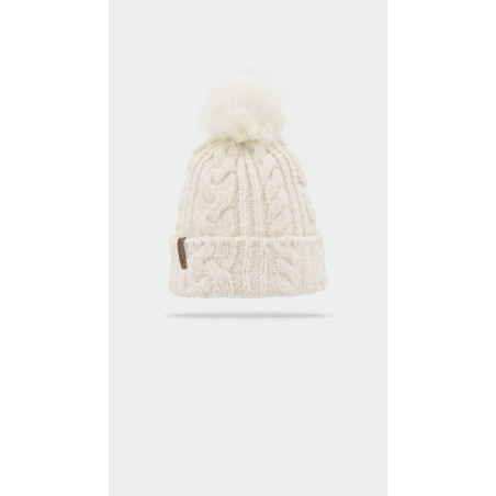 WALNA Bonnet grosse maille uni en laine | Herman Belgium