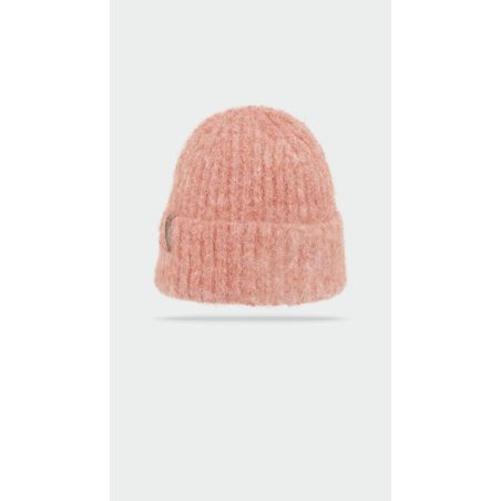 STAGG Bonnet grosse maille uni avec badge en laine | Herman Belgium