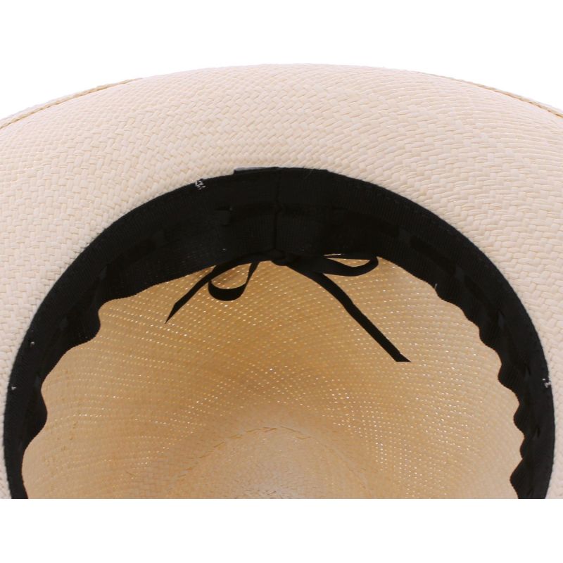 DIEGO Panama-Strohhut mit schwarzem Band | Herman Belgium