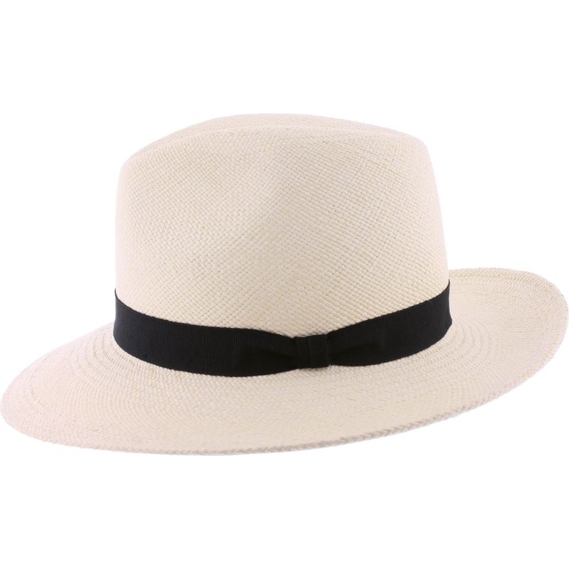 DIEGO Panama straw hat with black ribbon | Herman Belgium