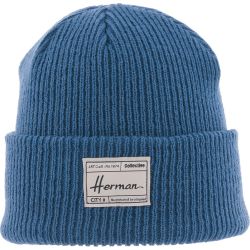 EDMOND 057 Effen geribbelde muts met boord en | Herman Belgium