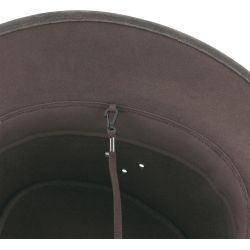 AUCKLAND Chapeau grand bord en cuir, avec | Herman Belgium