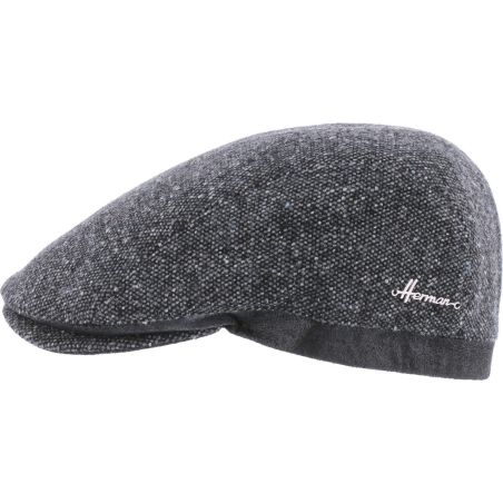GRASBERG Casquette plate tweed avec bord en | Herman Belgium