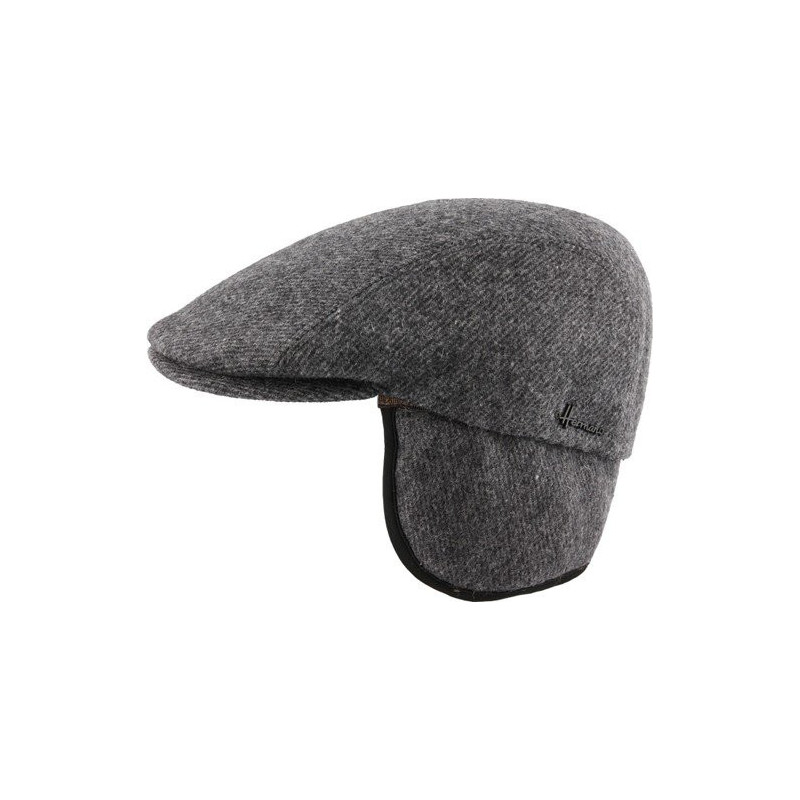 HILL Flat wool cap with ear flaps | Herman Belgium