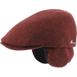 HILL Flat wool cap with ear flaps | Herman Belgium