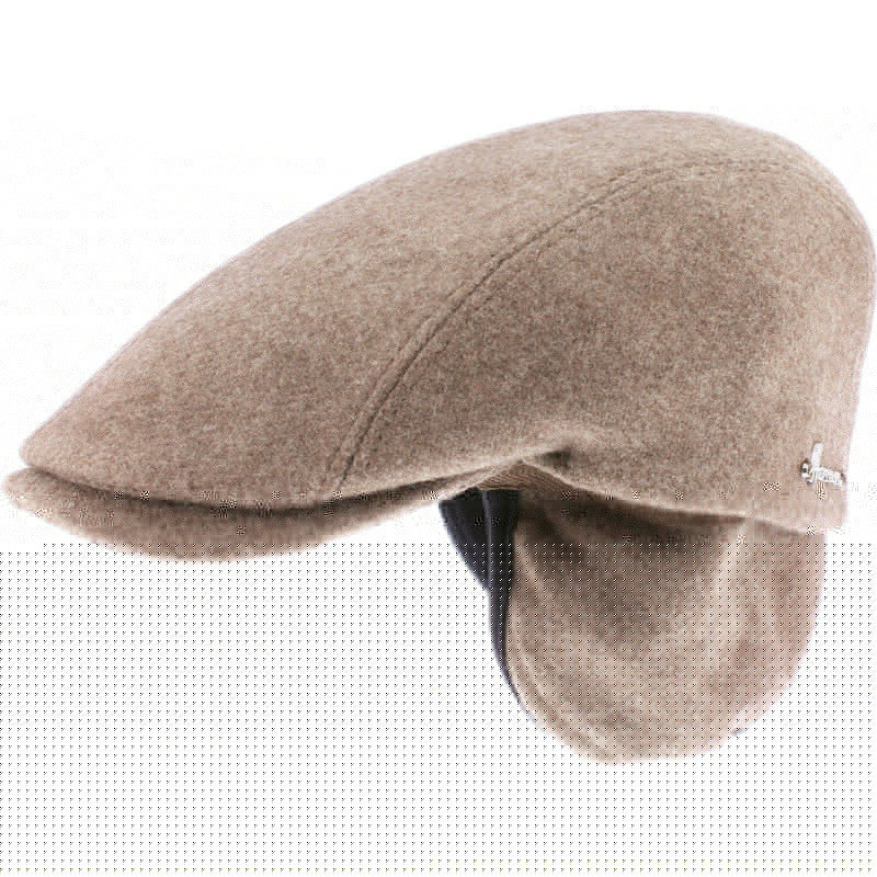 HILL Flache Wollmütze mit Ohrenklappen | Herman Belgium