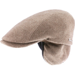 HILL Flat wool cap with ear flaps | Herman Belgium