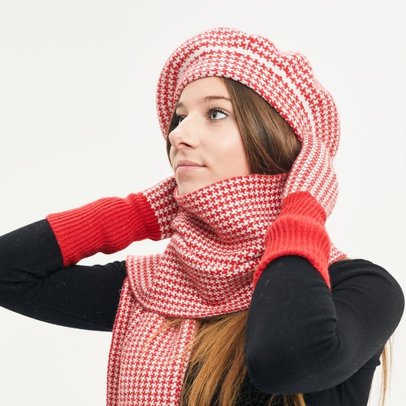 JANICE Hahnentrittmuster-Set, mit | Herman Belgium