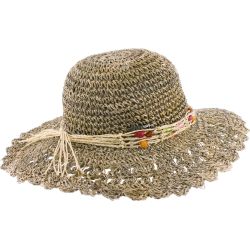 JILL Seegras-Capeline, Perlendekor | Herman Belgium