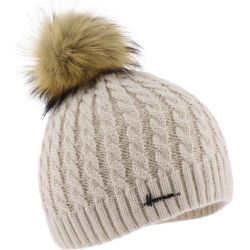 LOUISE 041 Schlichte Zopfmuster-Mütze mit | Herman Belgium