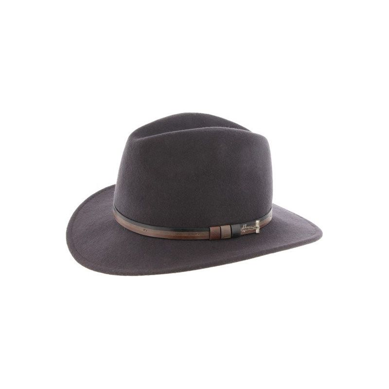 MAC CARTHY large straight brim hat in plain | Herman Belgium