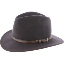 MAC CARTHY large straight brim hat in plain | Herman Belgium