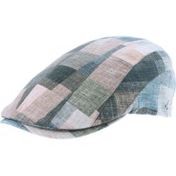 MARLON Casquette plate en patchwork de tissu | Herman Belgium