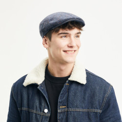 NOVAK Plain virgin wool flat cap | Herman Belgium
