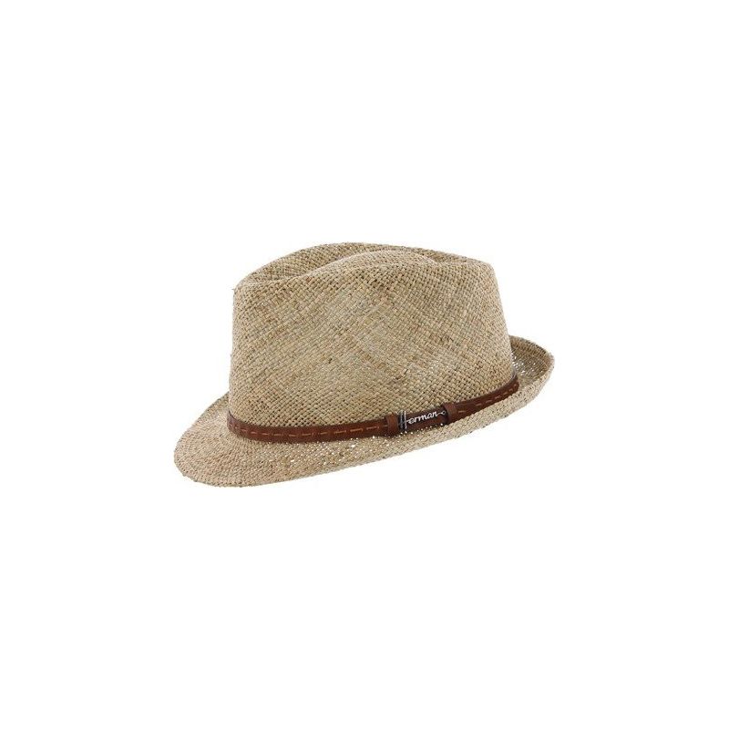 REESE Small, raised brim hat in plain | Herman Belgium