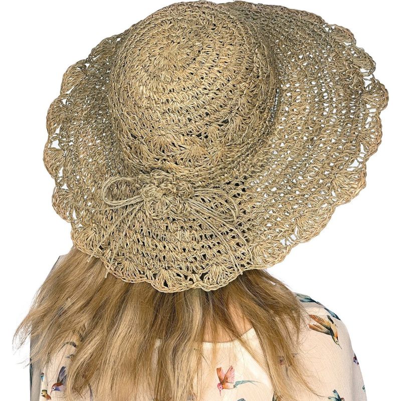 ROSIE Seegrashut mit Strohblumendekor | Herman Belgium