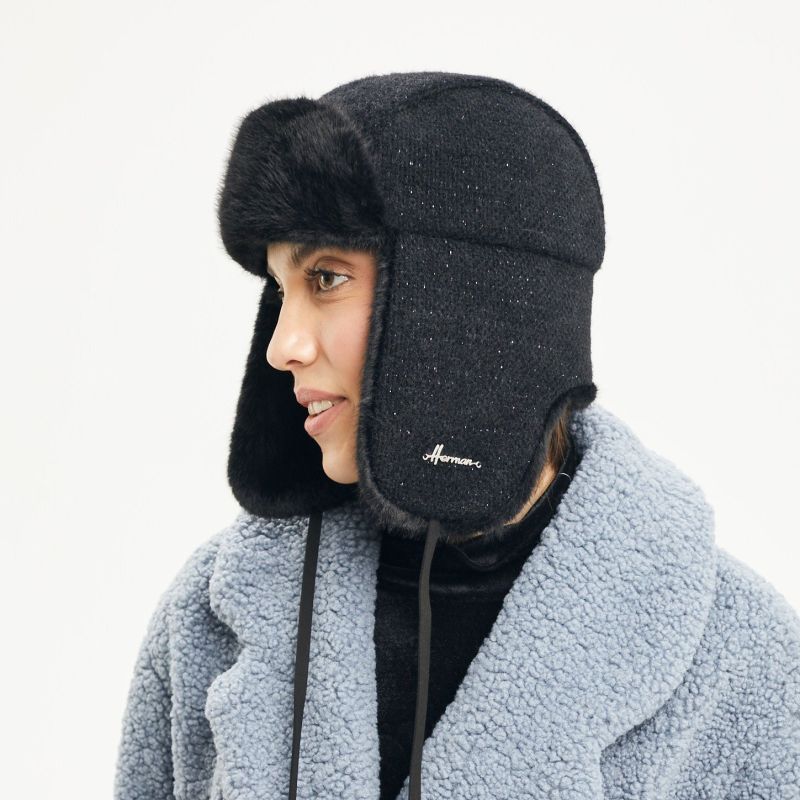 RUBY Chapka van zacht materiaal met lurex | Herman Belgium