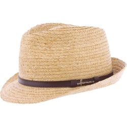 SCOTT Chapeau petit bord en raphia naturel | Herman Belgium