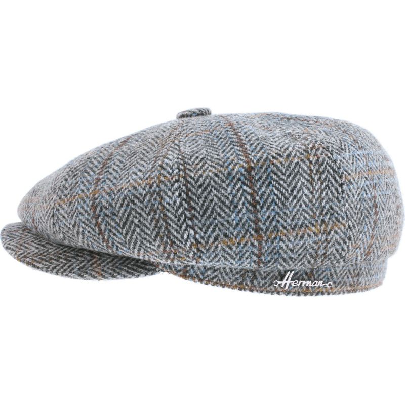 SILAS Newsboy cap with herringbone and | Herman Belgium