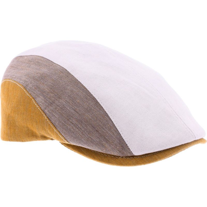 SIMON Driekleurige platte pet. | Herman Belgium