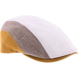 SIMON Driekleurige platte pet. | Herman Belgium