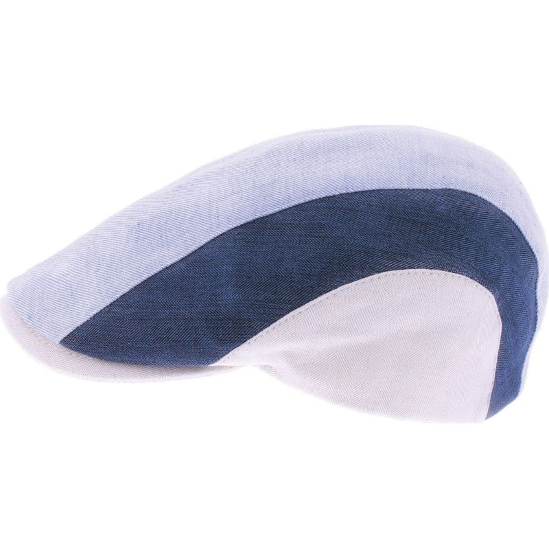 SIMON Driekleurige platte pet. | Herman Belgium