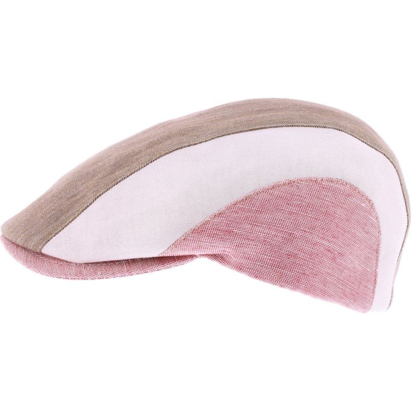 SIMON Driekleurige platte pet. | Herman Belgium