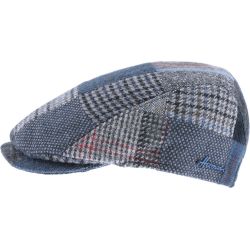 Casquette plate Herman en patchwork de tissus