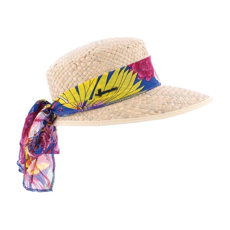 SUMMER Casquette en paille naturelle unie | Herman Belgium