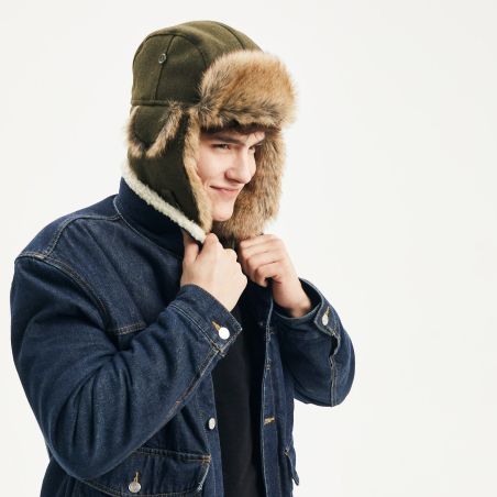 TODD Faux fur hat with 2 fastening | Herman Belgium