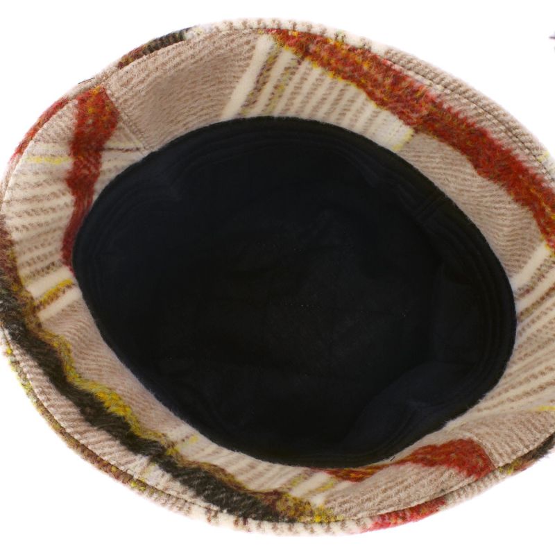 TONIA Bob-Mütze aus gebürstetem, kariertem | Herman Belgium