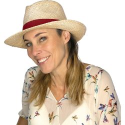 TULUM Schlichter Bast-Strohhut mit | Herman Belgium