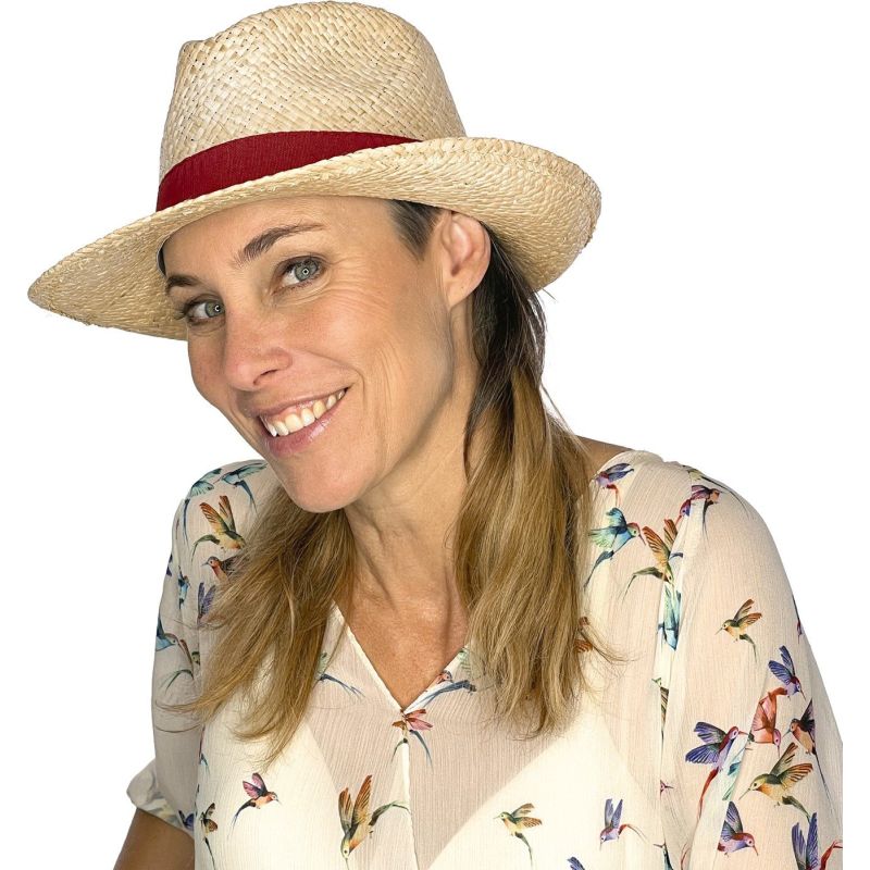 TULUM Schlichter Bast-Strohhut mit | Herman Belgium