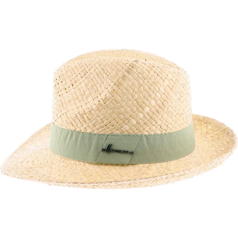 TULUM Schlichter Bast-Strohhut mit | Herman Belgium