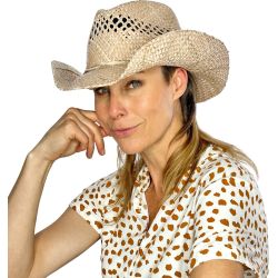VEGA Natuurlijke stro cowboyhoed | Herman Belgium