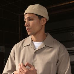 WHALES Schlichte Samtkappe hinten durch | Herman Belgium